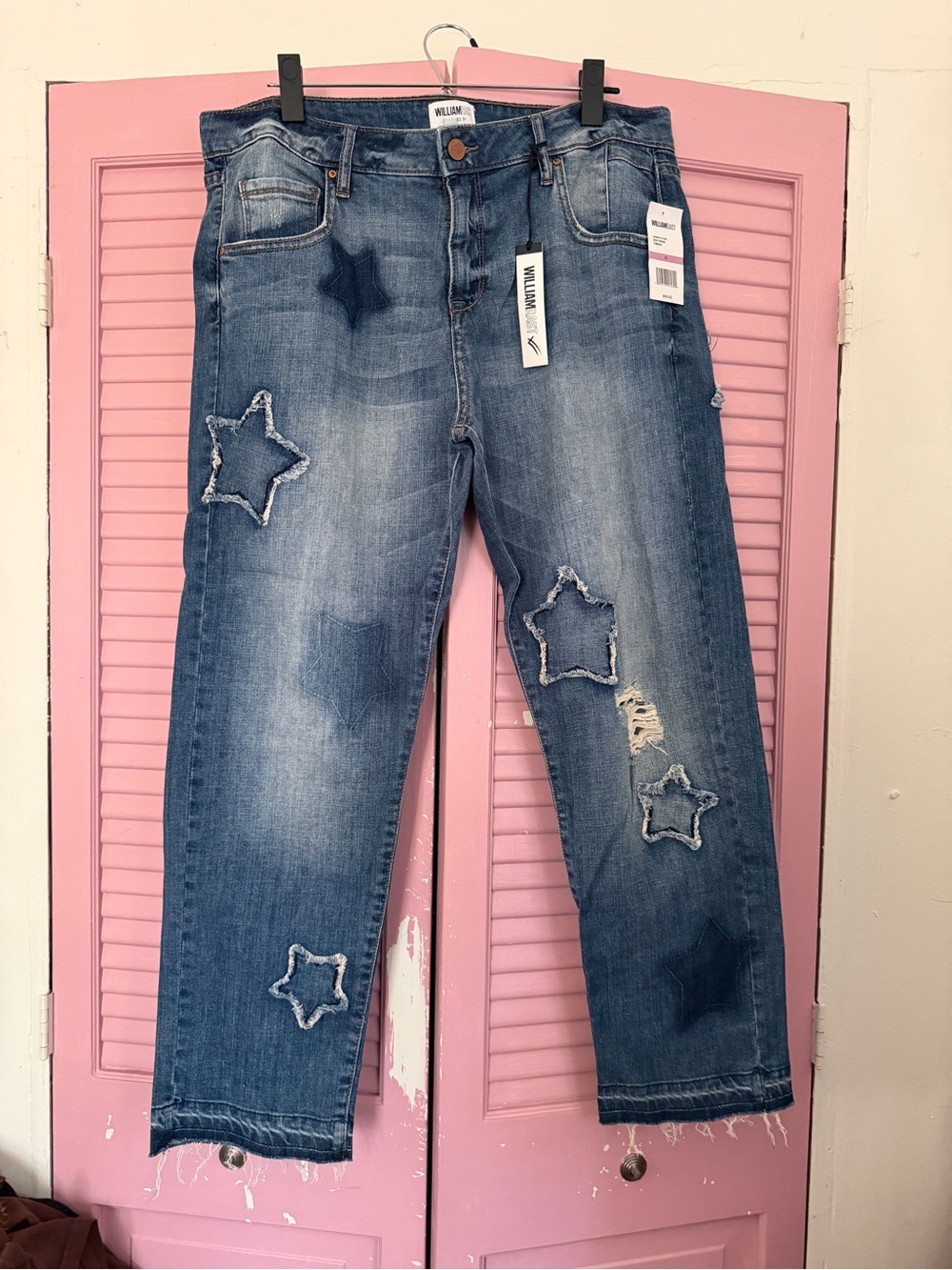 WilliamRast Washed Blue Best Friend Denim Jeans with Tag